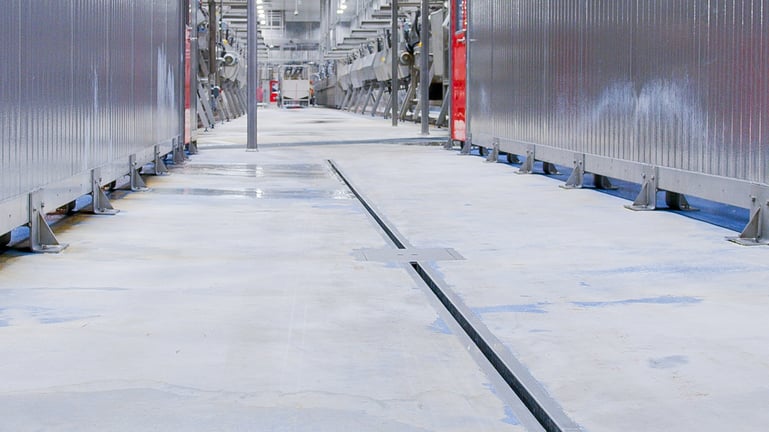 Upgraded Slot Drain in Food Facility